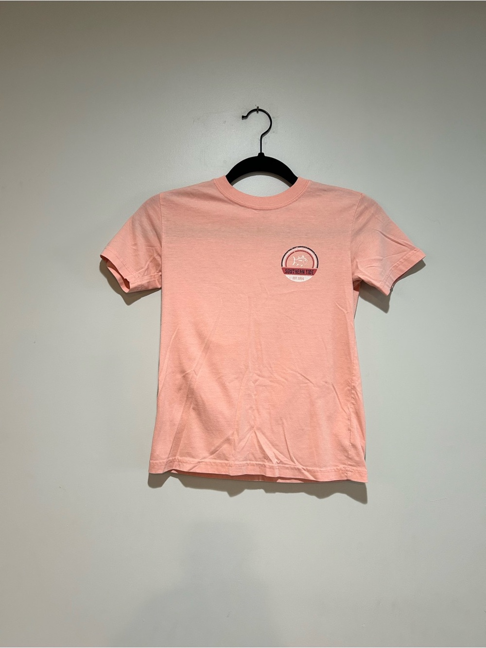 Southern Tide Peach Crew Neck Tee